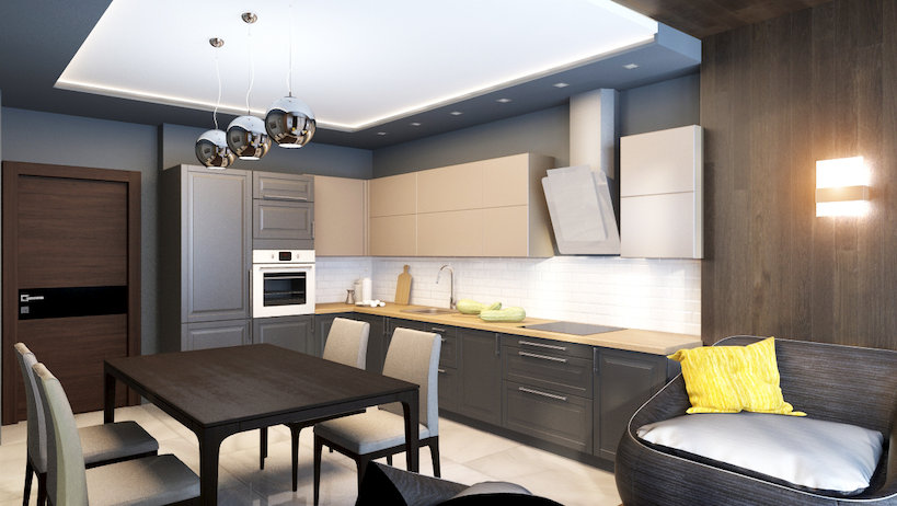 Первые эскизы дизайн-проекта квартиры на Фучика, 1 готовы!