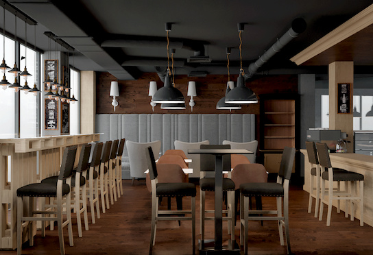 Зал кофейни