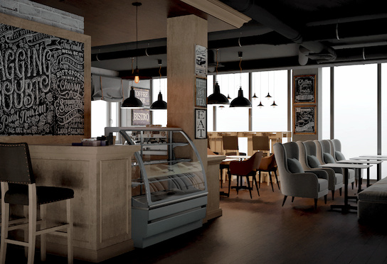 Зал кофейни