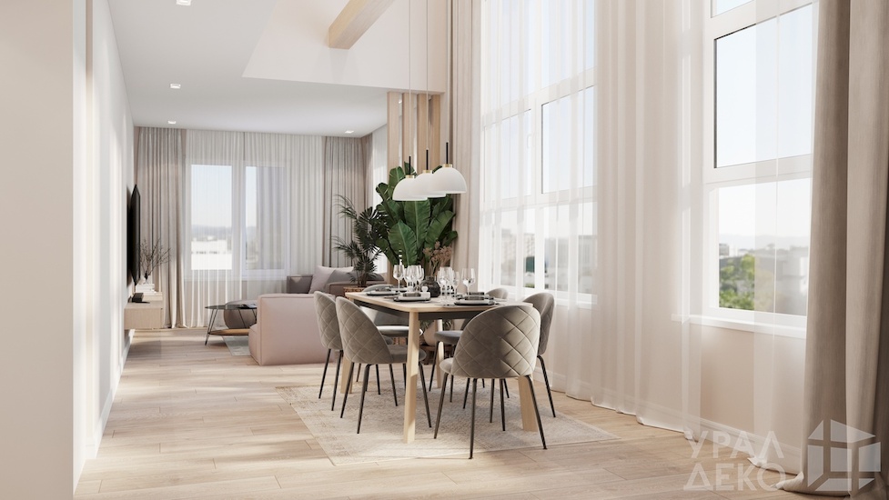 Дизайн двухуровневой квартиры в ЖК «Южные кварталы»