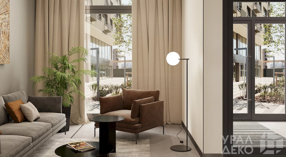 Дизайн интерьера нежилого помещения «Брусника»